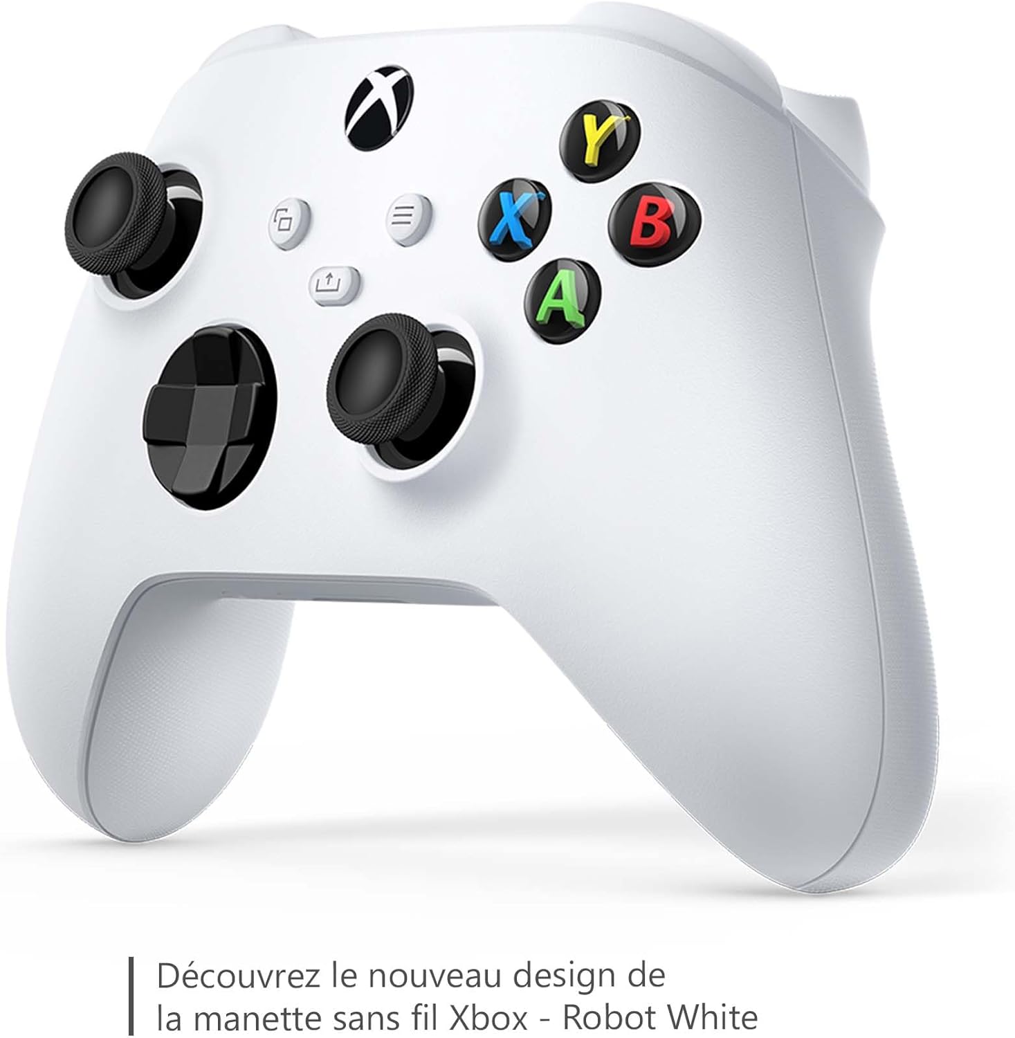 Manette sans fil Xbox Robot White pour Xbox Series X|S, Xbox One, Windows 10 et Mobile