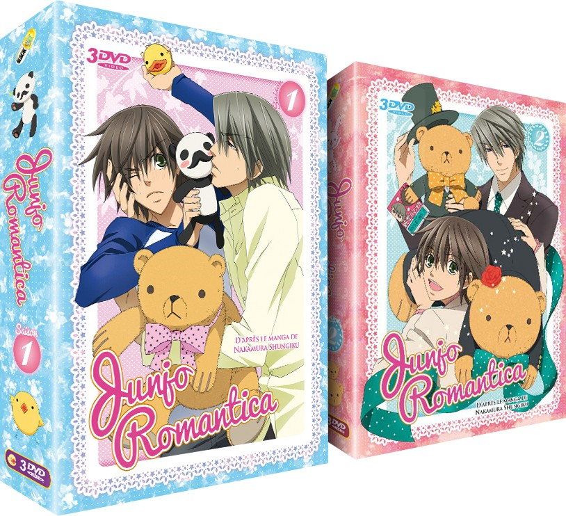 Junjô Romantica - Intégrale des Saisons 1 et 2 - Pack 2 Coffret DVD + 2 Livrets