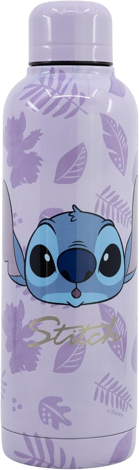Stor - Disney - Lilo et Stitch - Bouteille Isotherme en Acier Inoxydable 515ml "Stitch Palmiers"