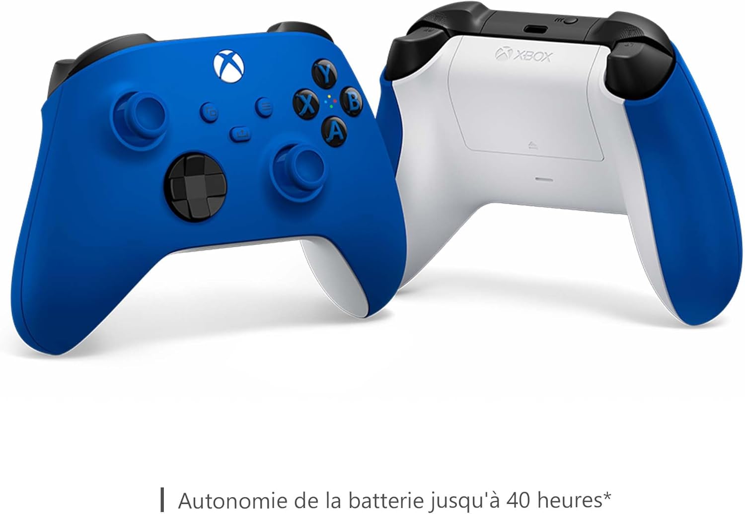 Manette sans fil Xbox Shock Blue pour Xbox Series X|S, Xbox One, Windows 10 et Mobile