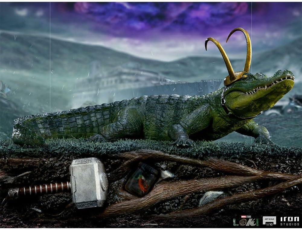 Iron Studios - Art Scale 1/10 - Loki - Alligator Loki Statue 15cm - flash vidéo