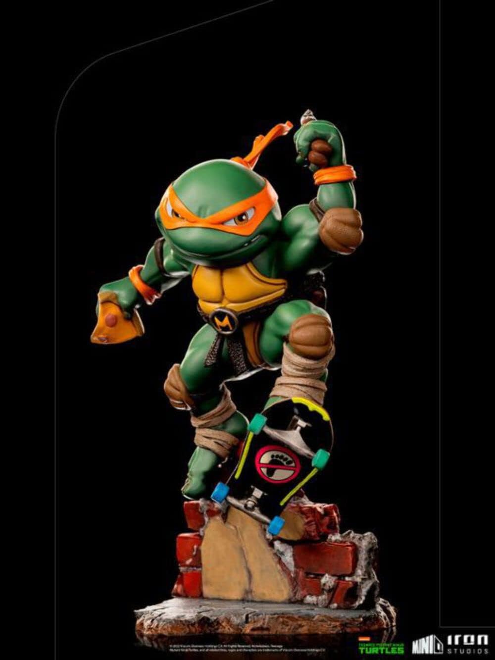Iron Studios - MiniCo - Teenage Mutant Ninja Turtles - Michelangelo Statue 15cm - flash vidéo