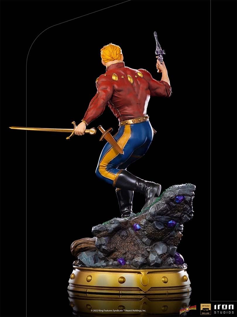 Iron Studios - Deluxe Arts Scale 1/10 - Defenders of the Earth - Flash Gordon Statue 26cm - flash vidéo