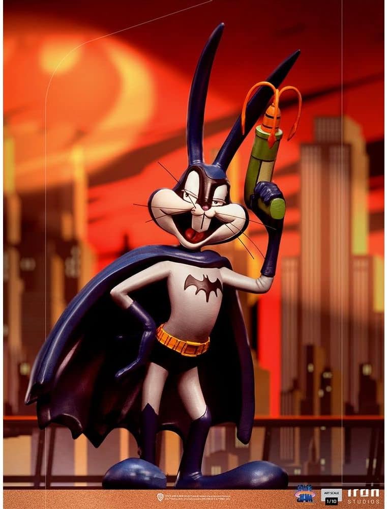 Iron Studios - Arts Scale 1/10 - Space Jam: A New Legacy - Bugs Bunny (Batman Version) Statue 19cm - flash vidéo