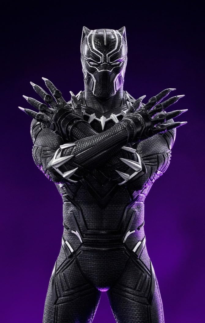 Iron Studios - Deluxe Arts Scale 1/10 - Marvel - Avengers: The Infinity Saga - Black Panther Statue 25cm - flash vidéo