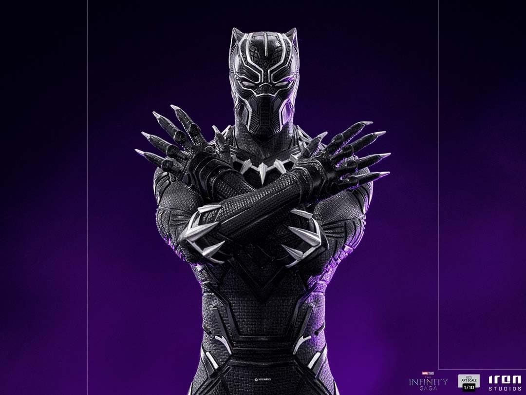 Iron Studios - Deluxe Arts Scale 1/10 - Marvel - Avengers: The Infinity Saga - Black Panther Statue 25cm - flash vidéo