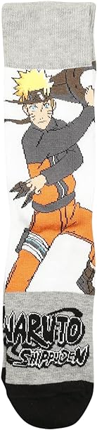 Naruto Shippuden - Pack de 3 paires de chaussettes pour homme Naruto (Taille 43-46) - flash vidéo