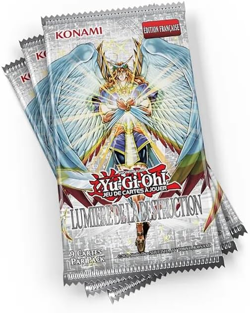 Yu-Gi-Oh! JCC - Pack de 3 Boosters de réimpression Lumière de la Destruction (Blister cartonné) - flash vidéo