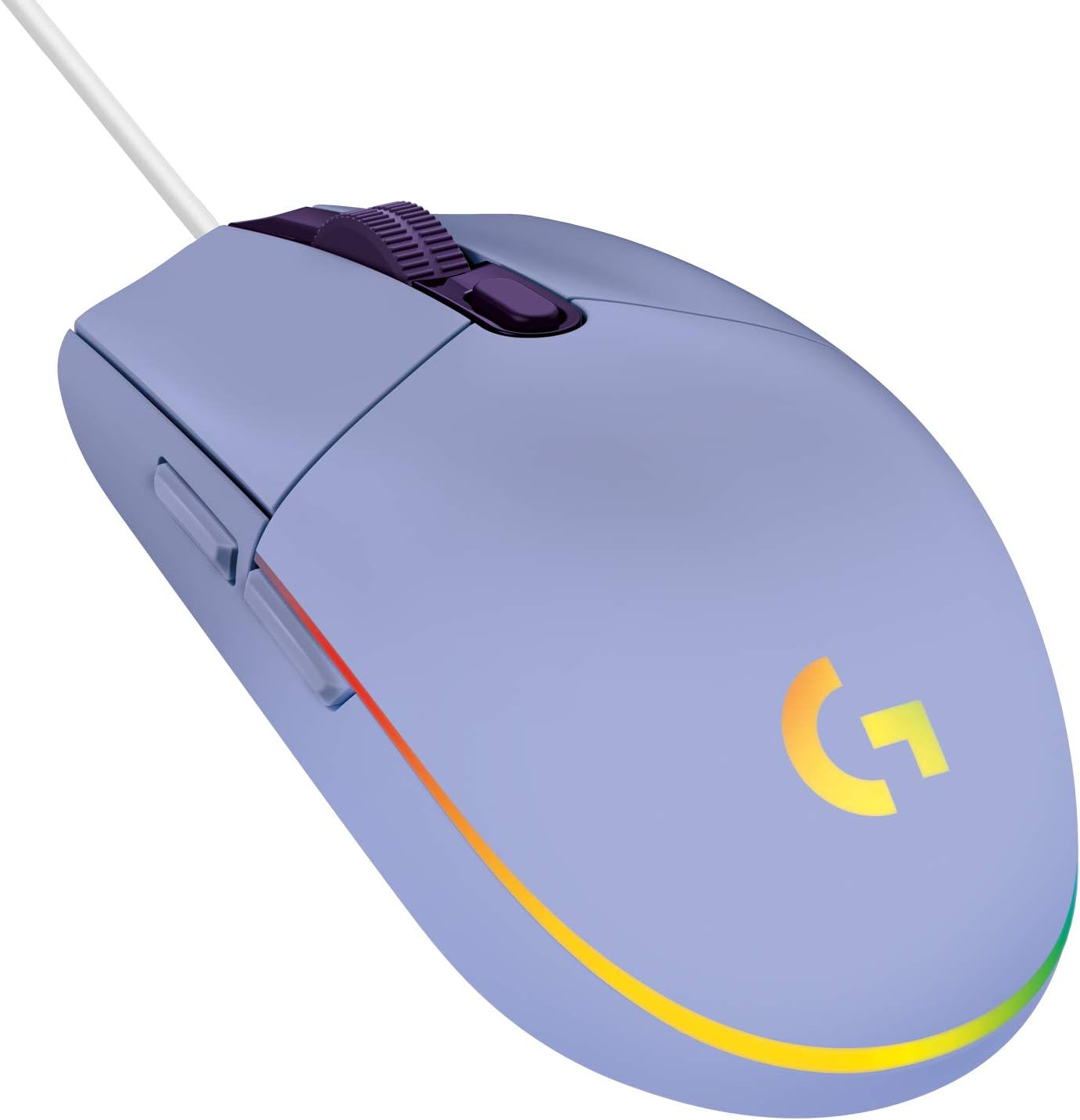 Logitech Souris de jeu sans fil G203 Lightsync Lilas - flash vidéo