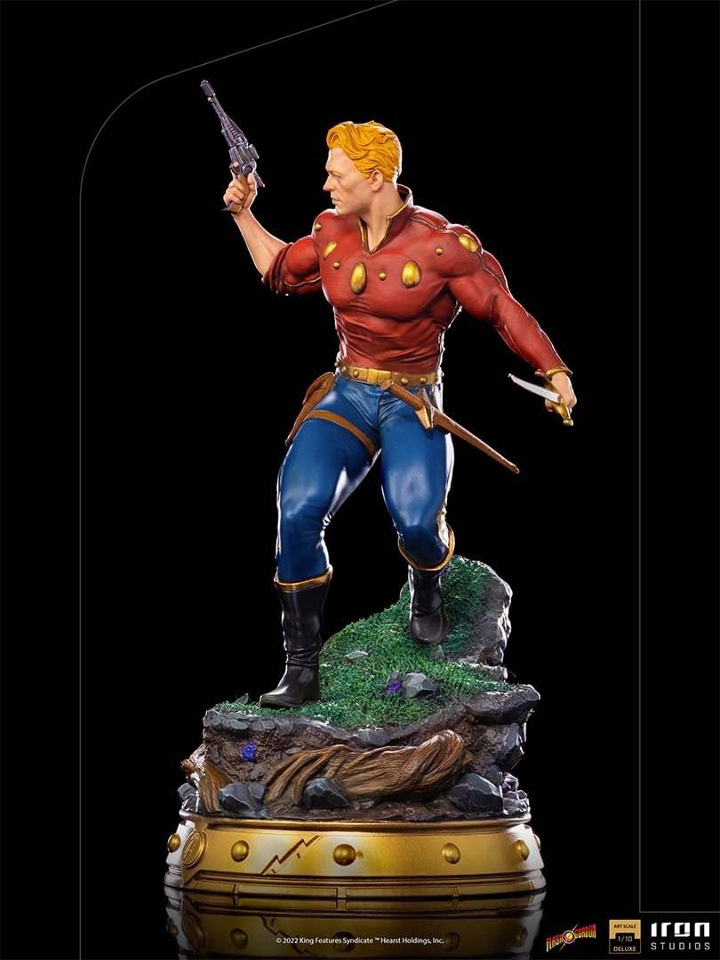 Iron Studios - Deluxe Arts Scale 1/10 - Defenders of the Earth - Flash Gordon Statue 26cm - flash vidéo