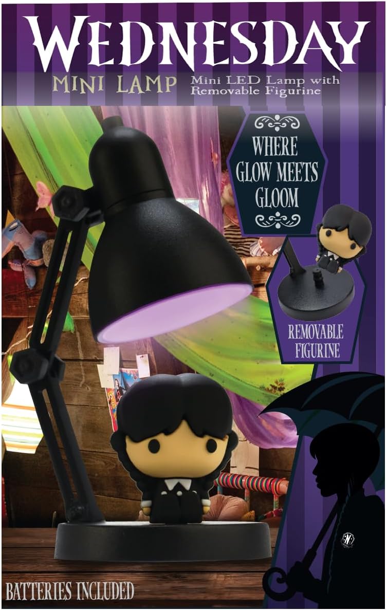 Mercredi - Lampe de bureau Mini Mercredi Addams - flash vidéo