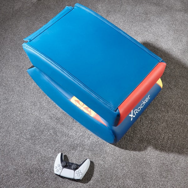 X Rocker - Siège de jeu Video Rocker Icon Marvel officiel Captain Marvel - flash vidéo