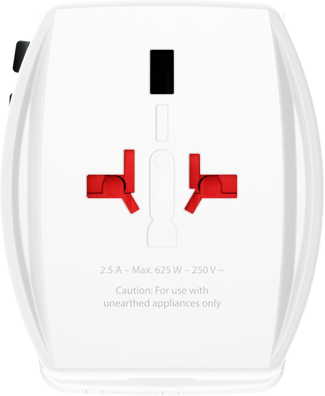 Skross - Adaptateur de voyage MUV PRO 2 pôles + 1 USB charge rapide + 1 Type C 3250 mA Blanc - flash vidéo