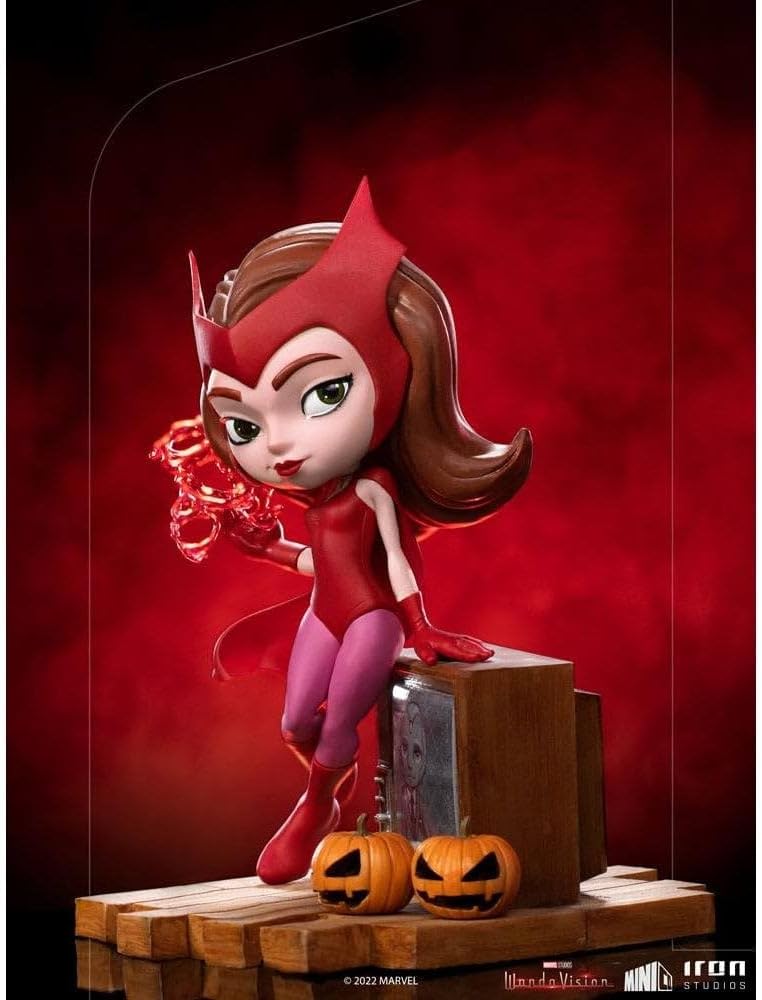 Iron Studios - MiniCo - Marvel - WandaVision - Wanda (Halloween Version) Statue 15cm - flash vidéo