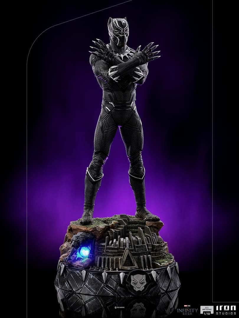 Iron Studios - Deluxe Arts Scale 1/10 - Marvel - Avengers: The Infinity Saga - Black Panther Statue 25cm - flash vidéo