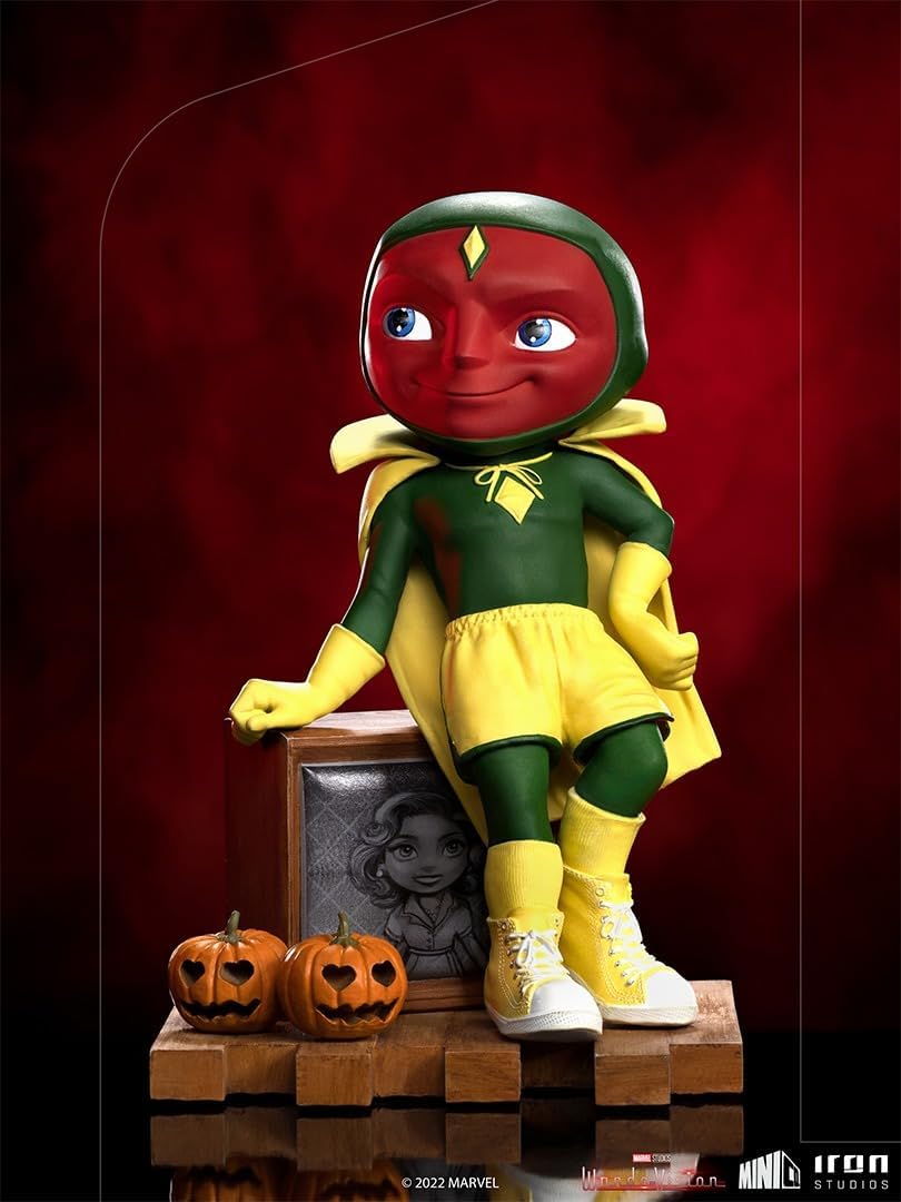 Iron Studios - MiniCo - Marvel - WandaVision - Vision (Halloween Version) Statue 15cm - flash vidéo