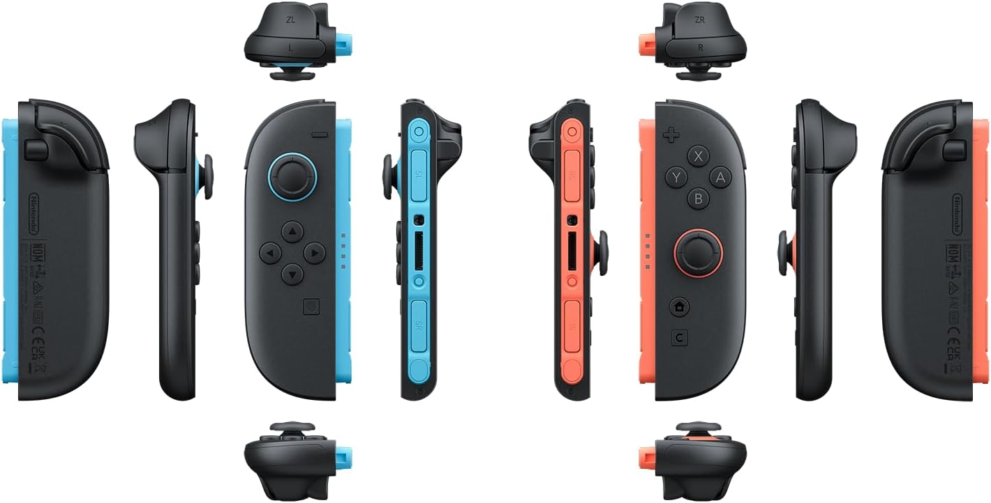 Paire de manettes Joy-Con 2 bleu clair/rouge clair