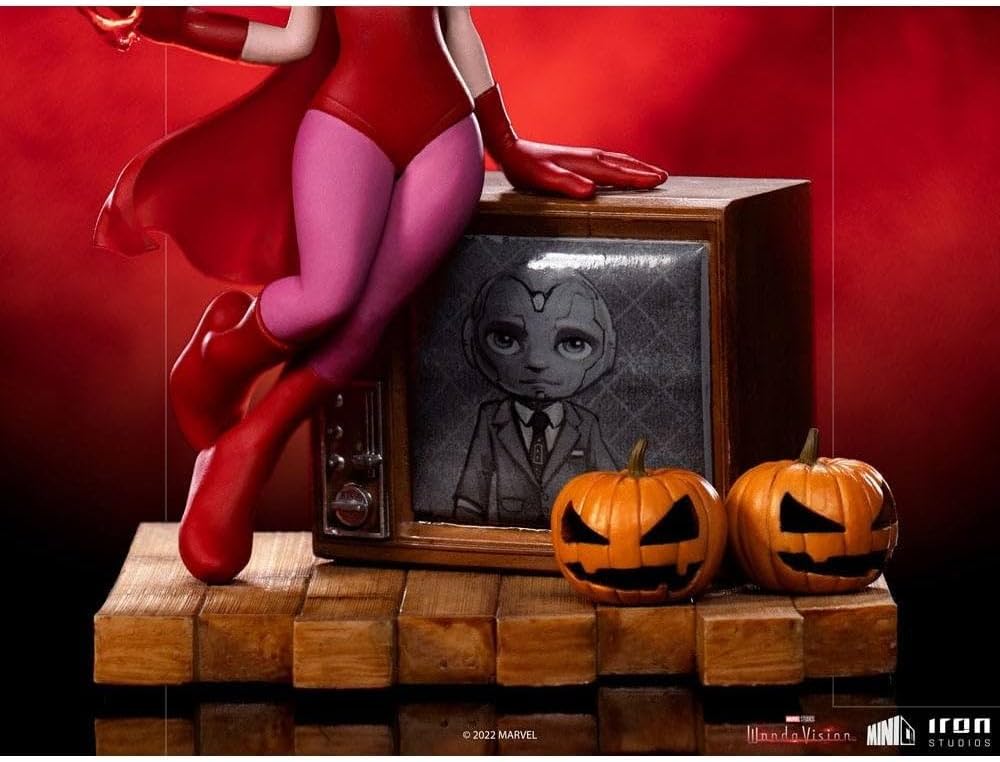 Iron Studios - MiniCo - Marvel - WandaVision - Wanda (Halloween Version) Statue 15cm - flash vidéo