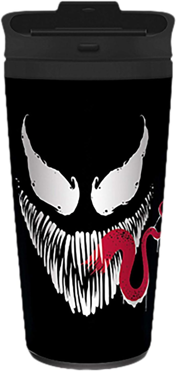 Venom - Visage Mug transportable en métal 450ml - flash vidéo