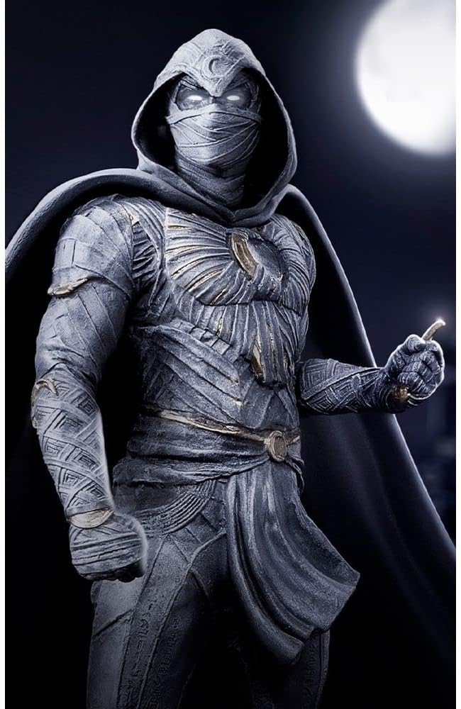 Iron Studios - Arts Scale 1/10 - Marvel - Moon Knight - Moon Knight Statue 30cm - flash vidéo