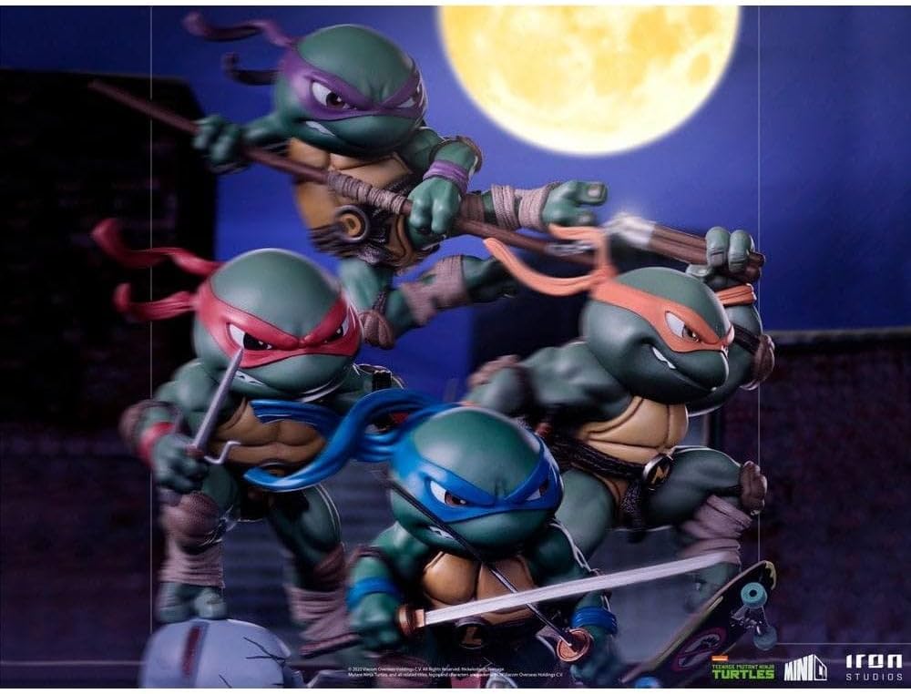 Iron Studios - MiniCo - Teenage Mutant Ninja Turtles - Raphaël Statue 15cm - flash vidéo