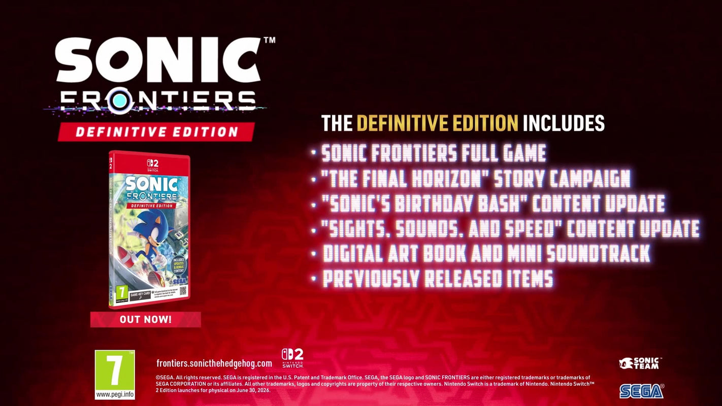 Sonic Frontiers - Definitive Edition - Game-key Card