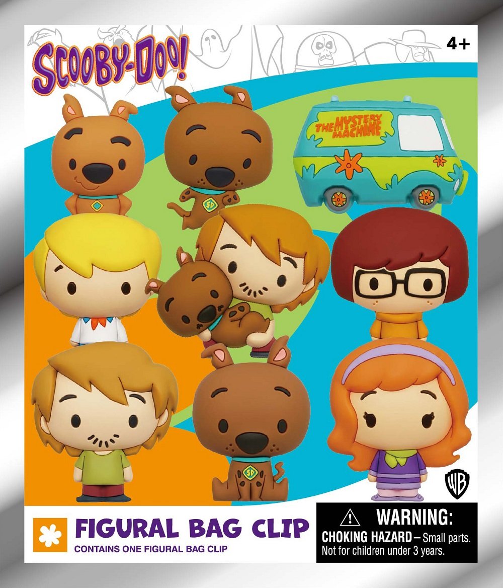Scooby-Doo - Assortiment en blind box de figurines de sac de collection en mousse (Série 1) (24 pcs) - flash vidéo