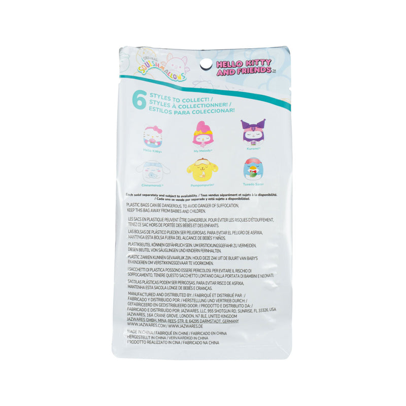 Hello Kitty and Friends - Assortiment en Blind Bag de Peluche Squishmallows Porte-clés 10cm (9 pcs)