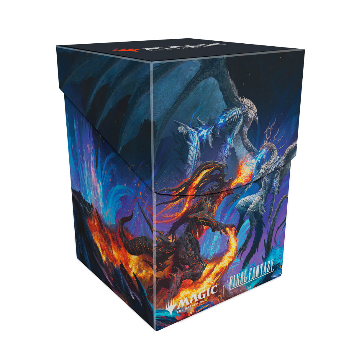 Ultra Pro - Magic: The Gathering - Universes Beyond: Final Fantasy - Boîte de deck 100+ Ifrit vs. Bahamut