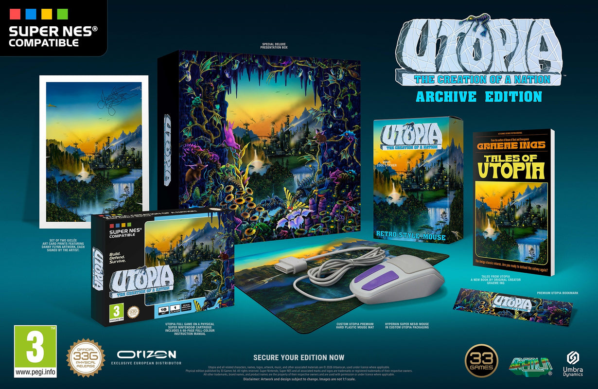 Super NES - Utopia: The Creation of a Nation - Ultimate Archive Edition