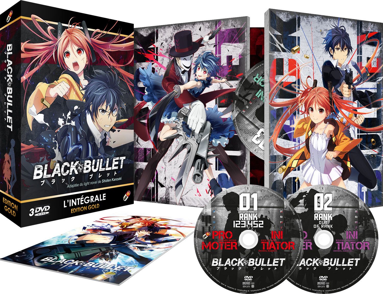 Black Bullet - Intégrale - Coffret DVD + Livret - Edition Gold