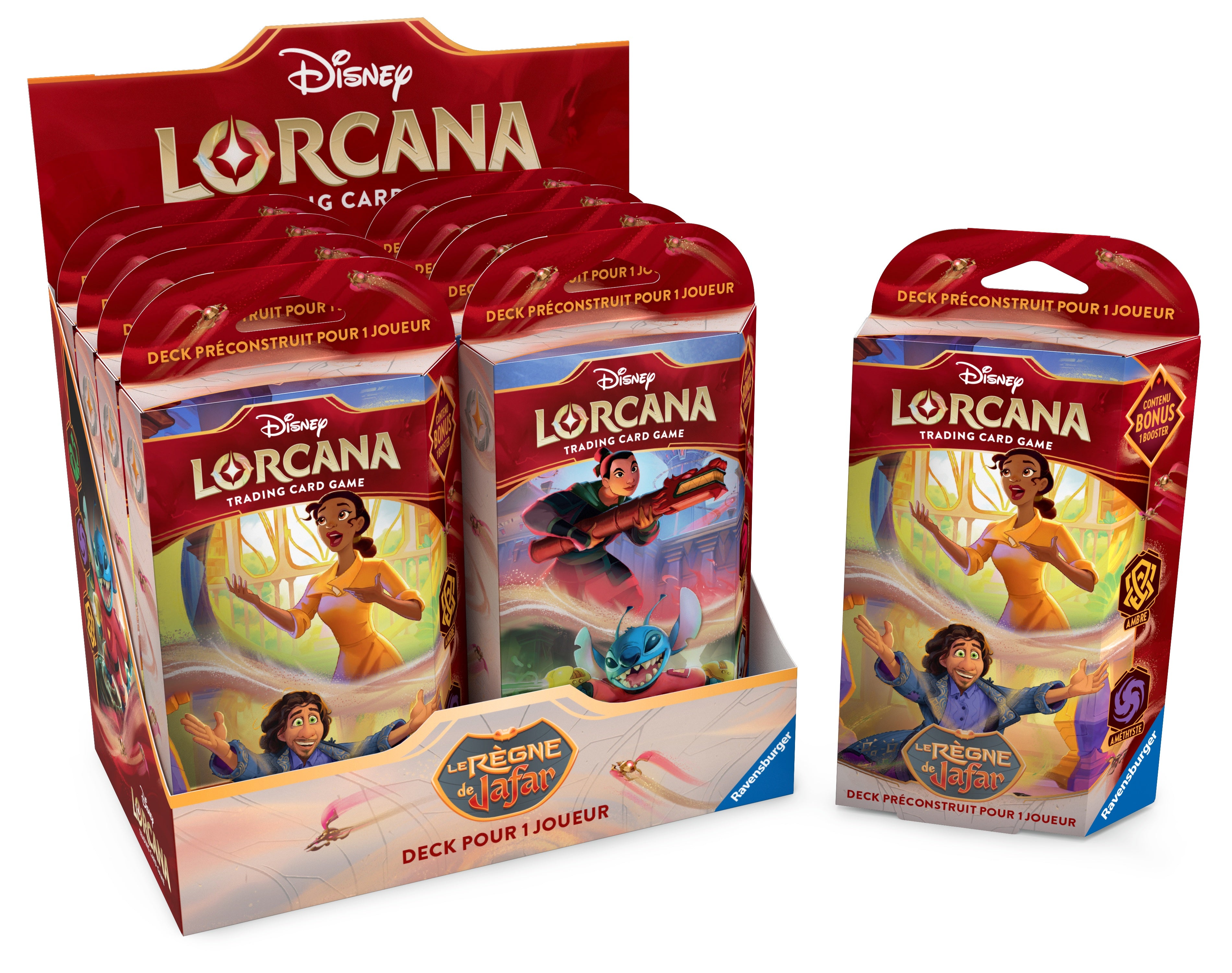 Disney Lorcana JCC : Le Règne de Jafar - Display de Deck de démarrage (8 Decks)