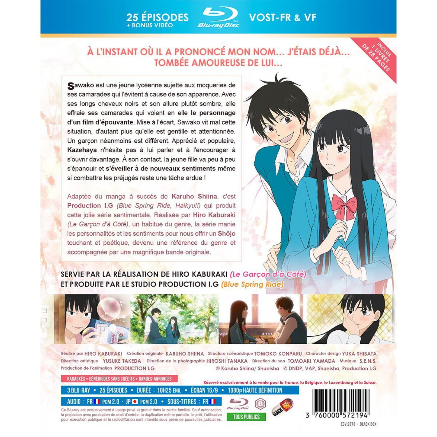Kimi ni Todoke (Sawako) - Saison 1 - Coffret Blu-ray + Livret - Edition Saphir