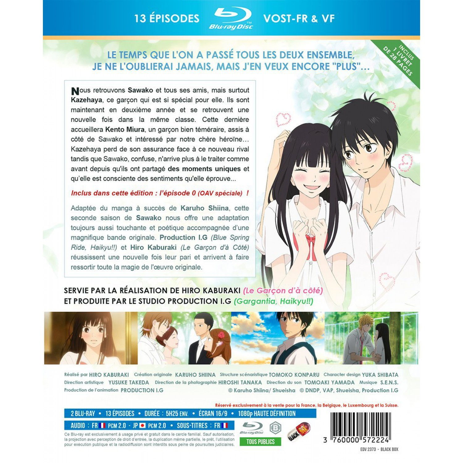 Kimi ni Todoke (Sawako) - Saison 2 - Coffret Blu-ray + Livret - Edition Saphir