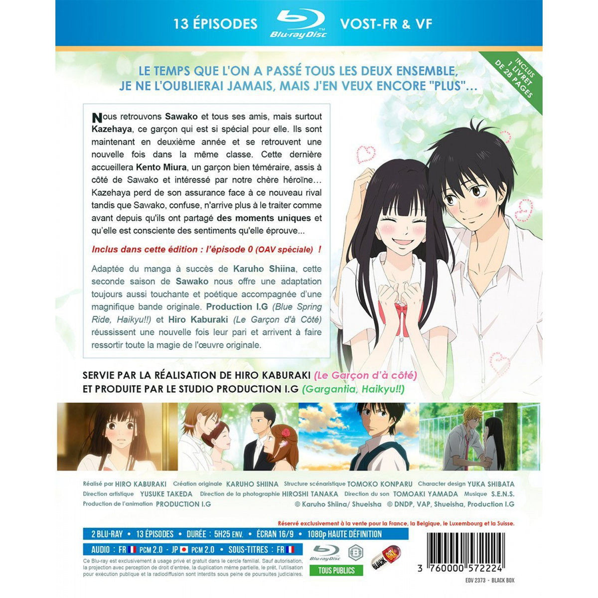 Kimi ni Todoke (Sawako) - Saison 2 - Coffret Blu-ray + Livret - Edition Saphir