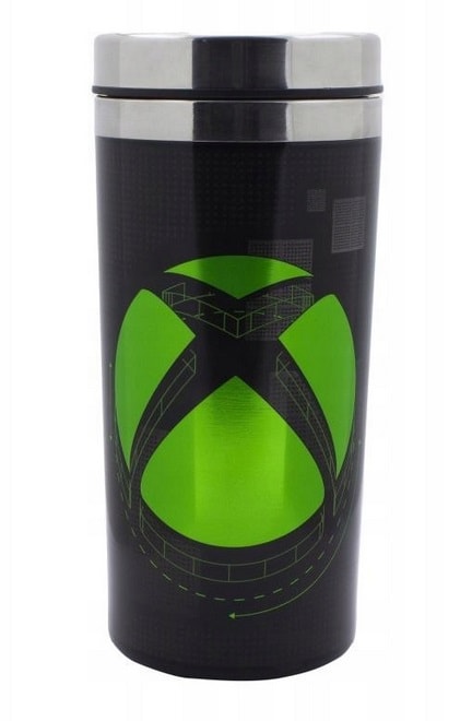 Microsoft - Mug de voyage Xbox en métal 450ml - flash vidéo