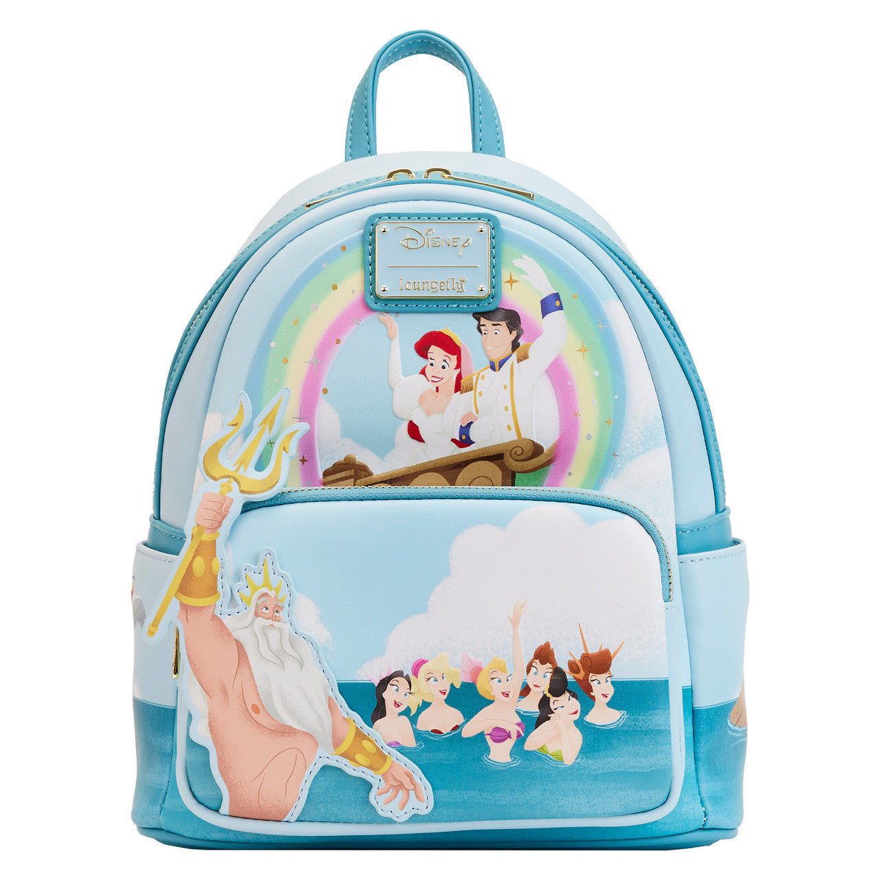 Loungefly: Disney - Little Mermaid Tritons Gift Mini Backpack - flash vidéo