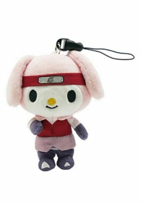 Naruto Shippuden - Sakura Haruno X My Melody Peluche 10cm - flash vidéo