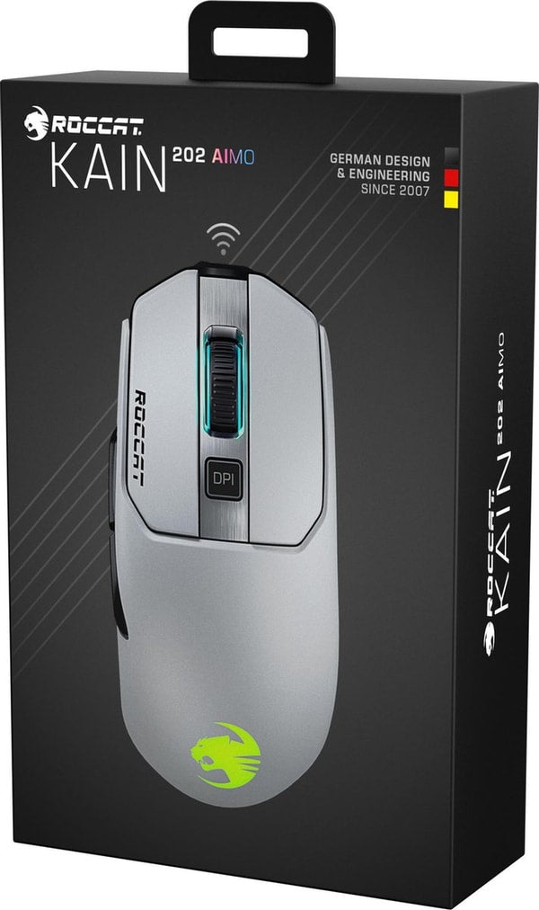 Roccat - Souris de jeu sans fil Kain 202 AIMO Blanche - flash vidéo