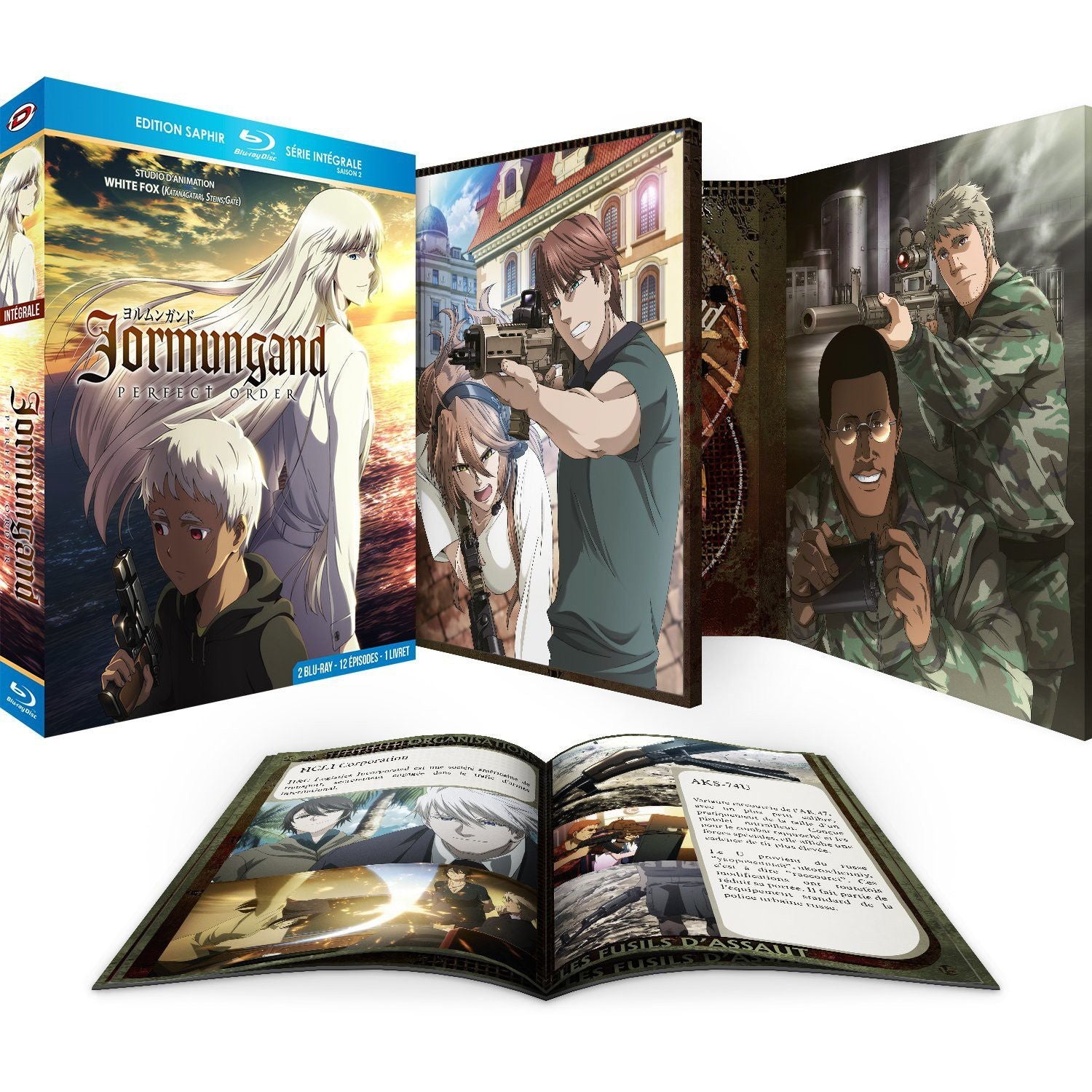 Jormungand - Intégrale des 2 Saisons - Edition Saphir - 2 Coffrets Blu-ray + 2 livrets