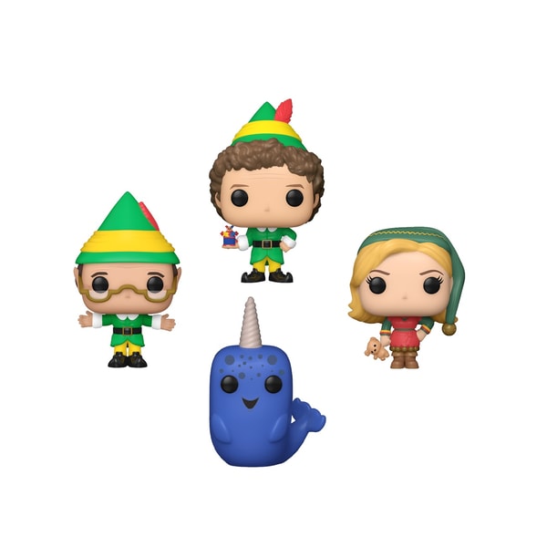 Funko Pocket Pop! Keychain 4-Pack: Elf - Tree Holiday Box - flash vidéo