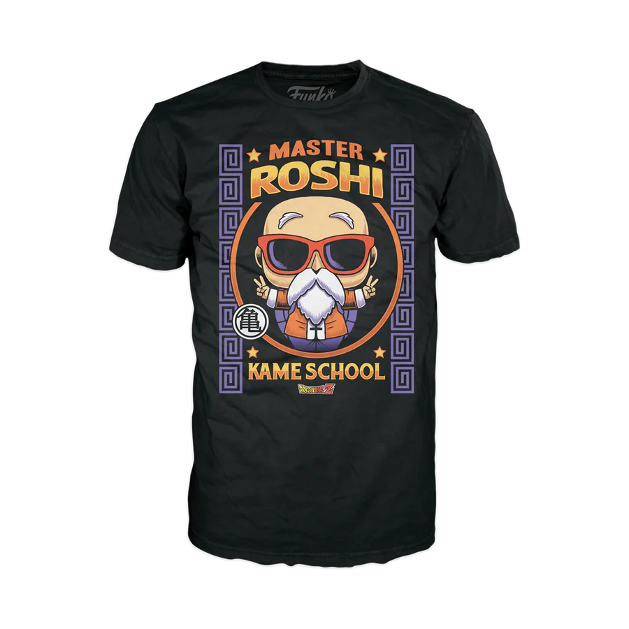 Funko Pop! Tee: Dragon Ball Z - Master Roshi - S - flash vidéo