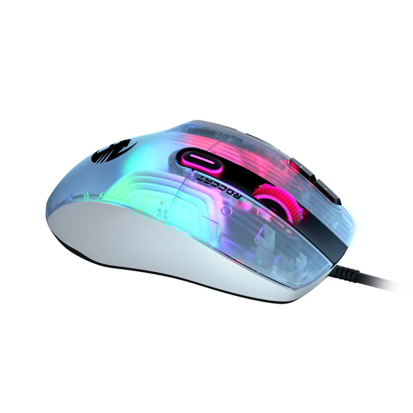 Roccat - Souris de jeu ergonomique personnalisable de nouvelle génération Kone XP avec éclairage 3D Blanche - flash vidéo