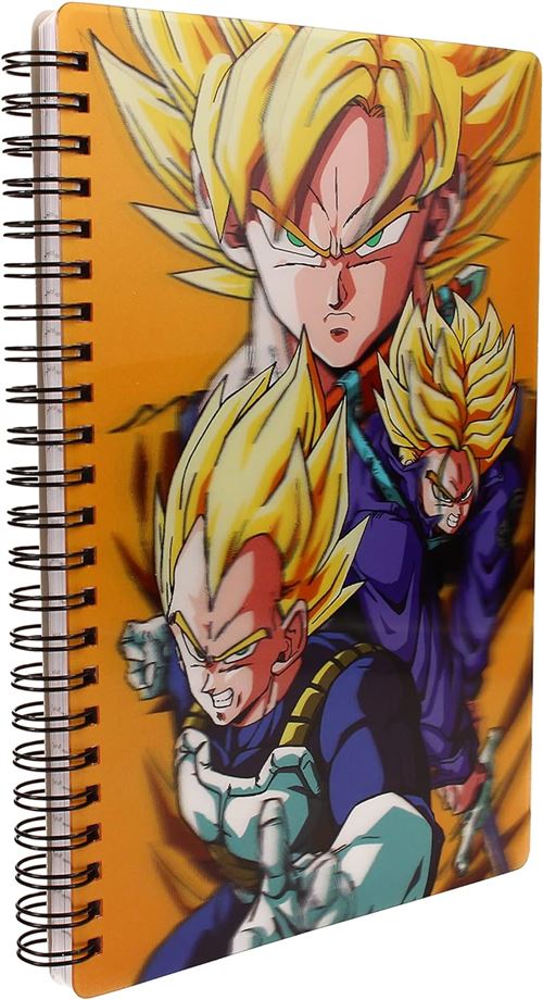 Dragon Ball Z - Carnet de notes lenticulaire Saiyans - flash vidéo
