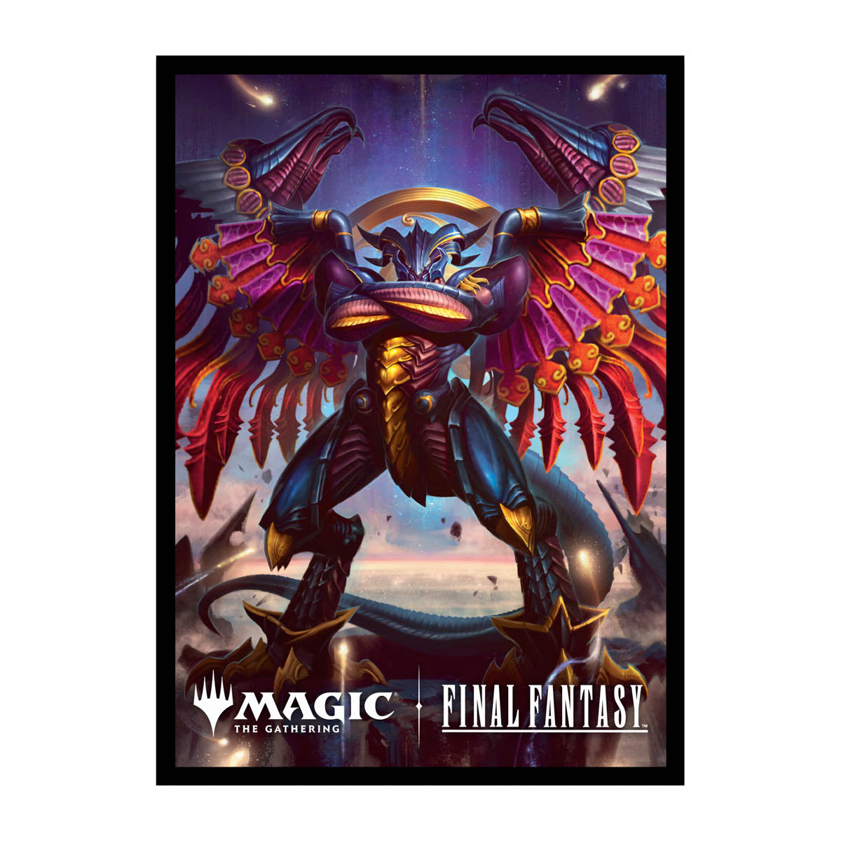 Ultra Pro - Magic: The Gathering - Universes Beyond: Final Fantasy - Sachet de 100 protèges cartes standard Summon: Bahamut (63 x 89 mm)