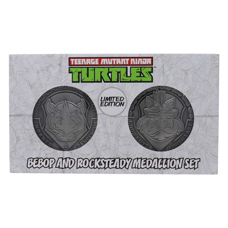 Teenage Mutant Ninja Turtles - Médaillon de collection "Bebop et Rocksteady" en Édition Limitée