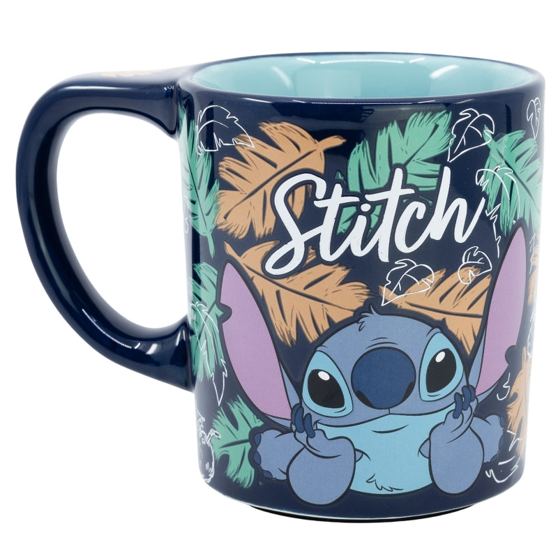 Disney - Tasse en céramique anti-goutte Ohana Stitch - 300ml - flash vidéo