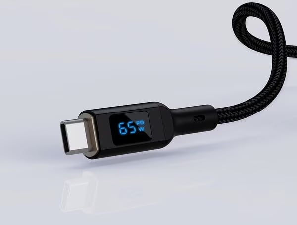 Aukey - Câble USB-C vers USB-C LCD Display - flash vidéo