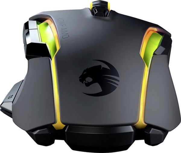 Roccat - Souris de jeu optique ergonomique ultra-confortable Kone AIMO Remastered Noire - flash vidéo