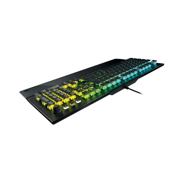 Roccat - Clavier de jeu mécanique optique Vulcan Pro AIMO avec éclairage RGB - Disposition AZERTY française - flash vidéo